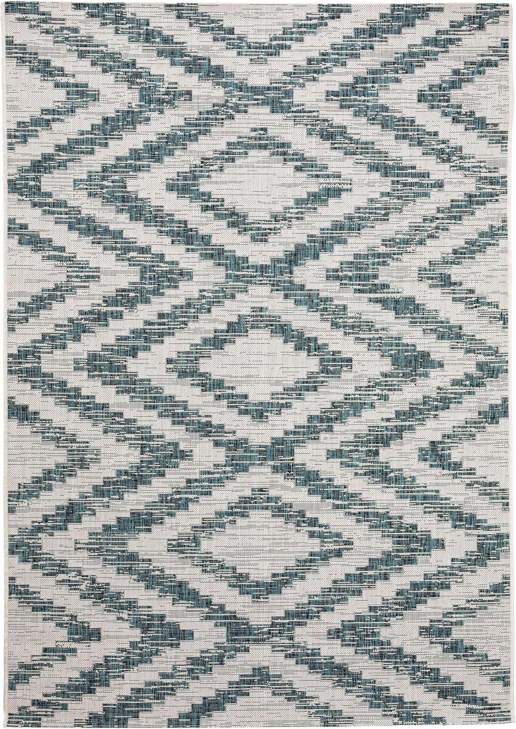 benuta Outdoorteppich Blau 200x290 cm