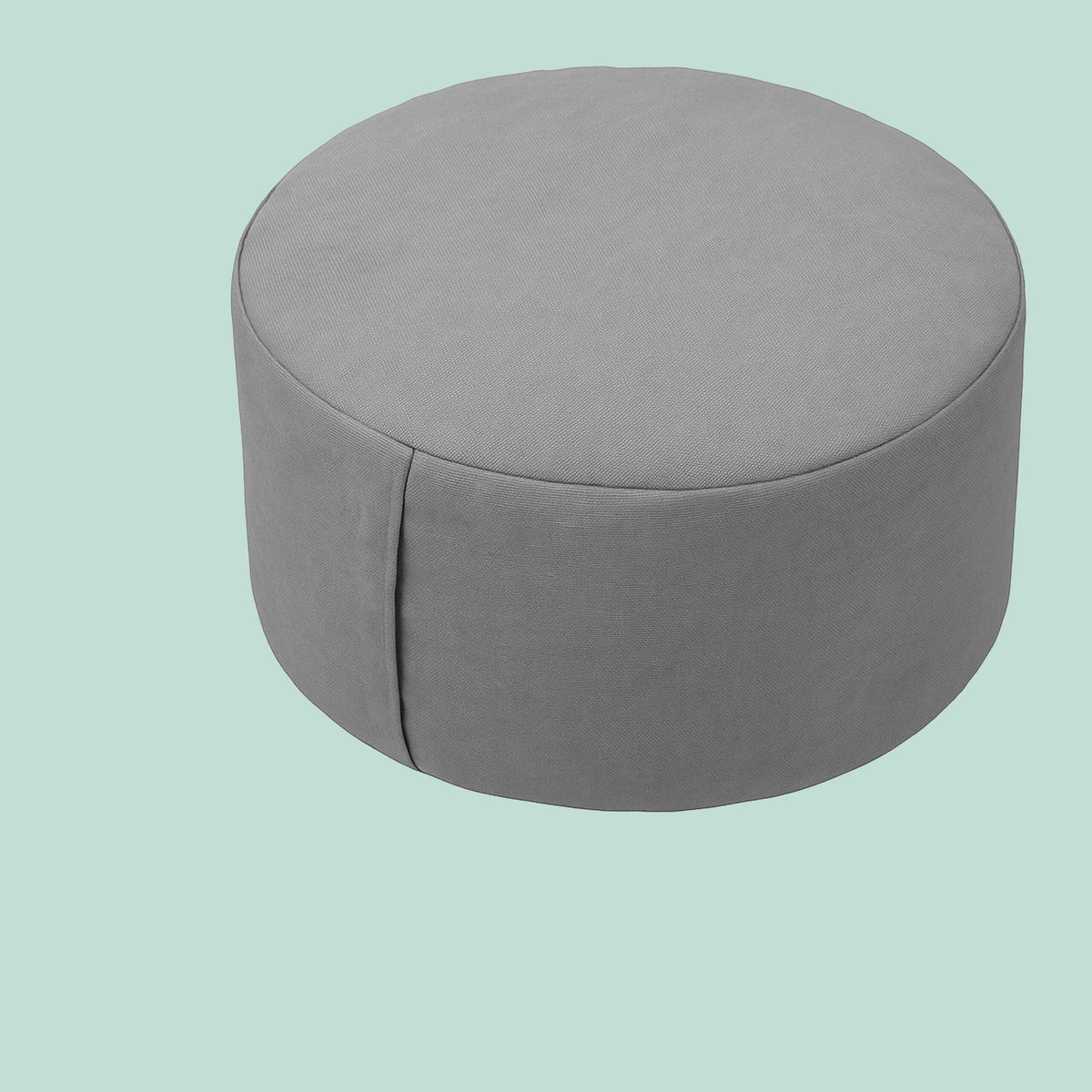 MEDITATIONSKISSEN - Grau, Naturmaterialen/Textil (33/33/13cm) - Relaxdays