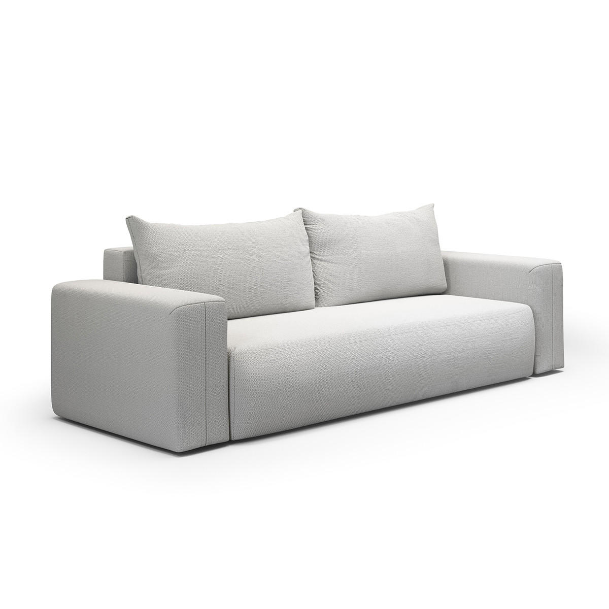 SOFA Bliss 3 Sitzplätze Hellgrau - Grau, Holz (252/72/97cm) - Petits-meubles