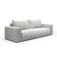 SOFA Bliss 3 Sitzplätze Hellgrau - Grau, Holz (252/72/97cm) - Petits-meubles