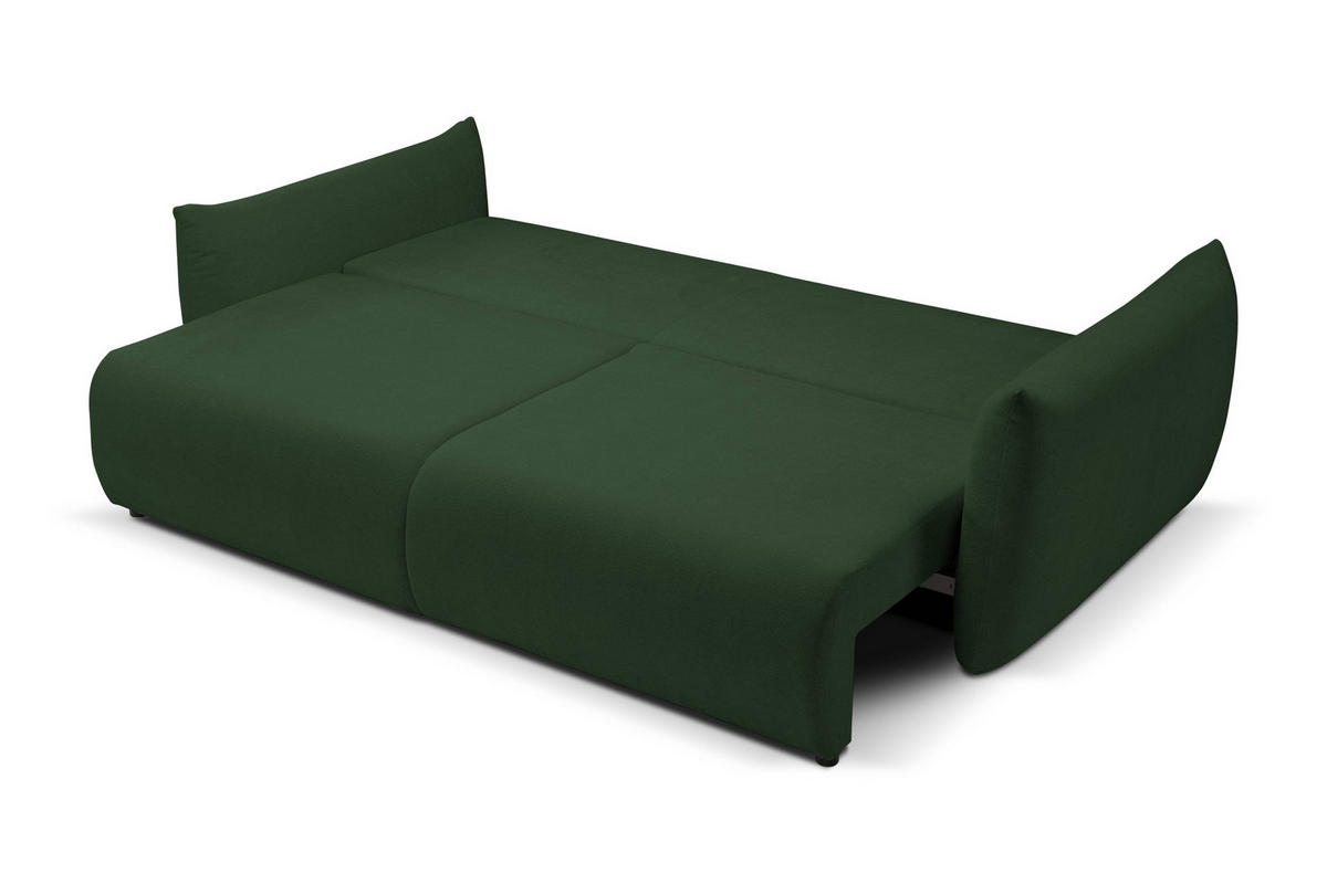 SOFA Hallora - Grün (Melody 08) - Grün, Holzwerkstoff (240/88/108cm) - Möblo