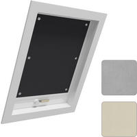 ROLLO für Fenster ohne Bohren 76 x 93 cm Schwarz - Schwarz, Kunststoff (76/93cm) - Woltu