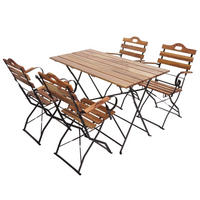 BIERGARTEN-SET Braun - Braun, Holz - MCW