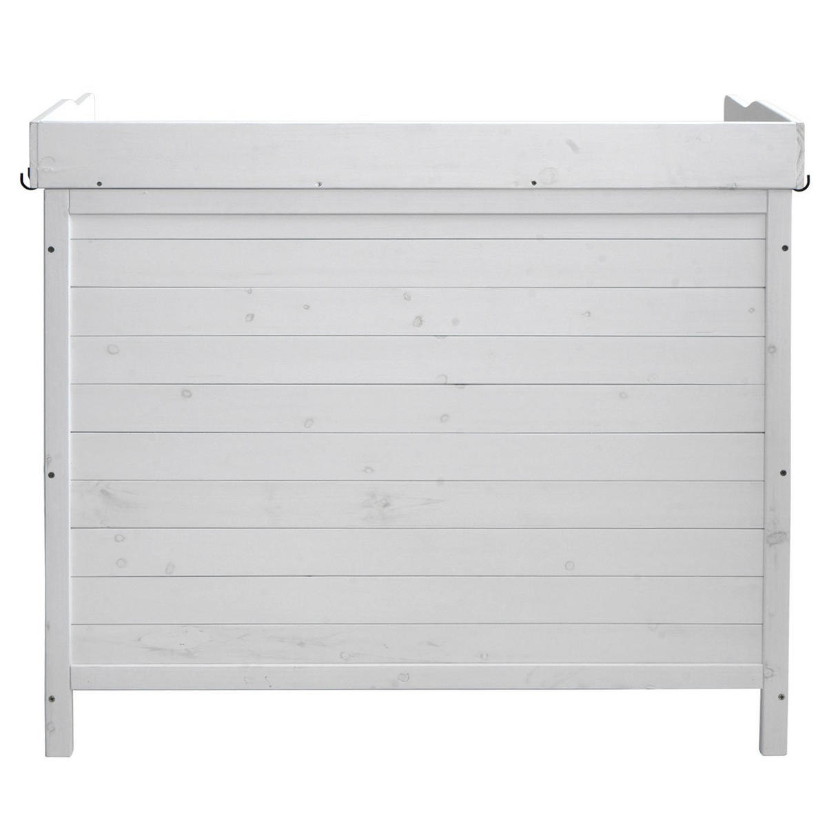 GARTENSCHRANK mit Arbeitsplatte 86x104x52cm Outdoor Tanne Holz Weiß - Weiß, Holz (104/86/52cm) - PROREGAL