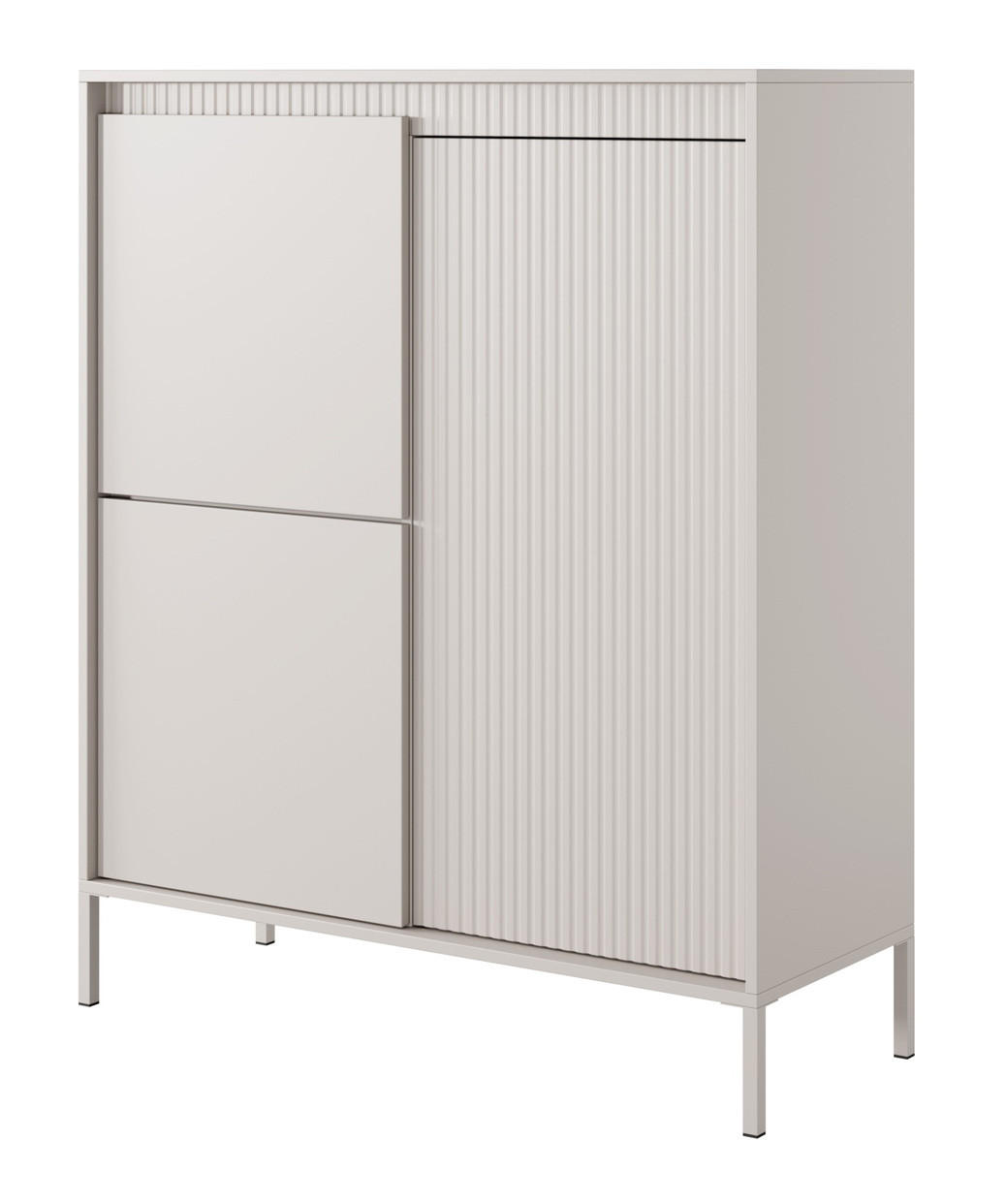 Emporius Kommode Beige 104x123x40 cm