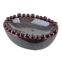 DEKOSCHALE Yarine grau 22/17/8 cm Keramik - Bronzefarben, Keramik (8cm) - Mondex