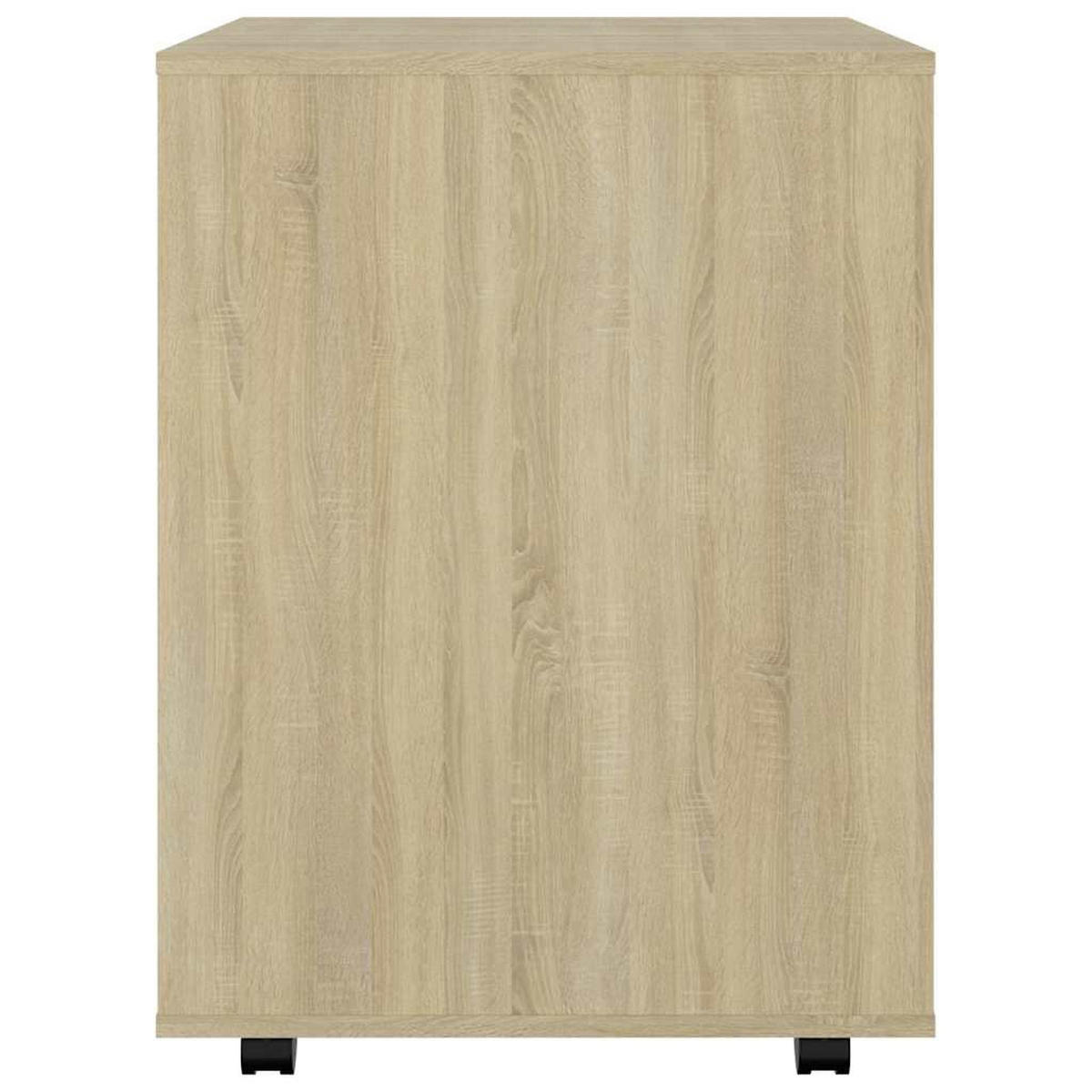 ROLLSCHRANK Sonoma-Eiche 60/53/72 Cm Holzwerkstoff - Hellbraun, Holzwerkstoff (53/72/60cm) - vidaXL