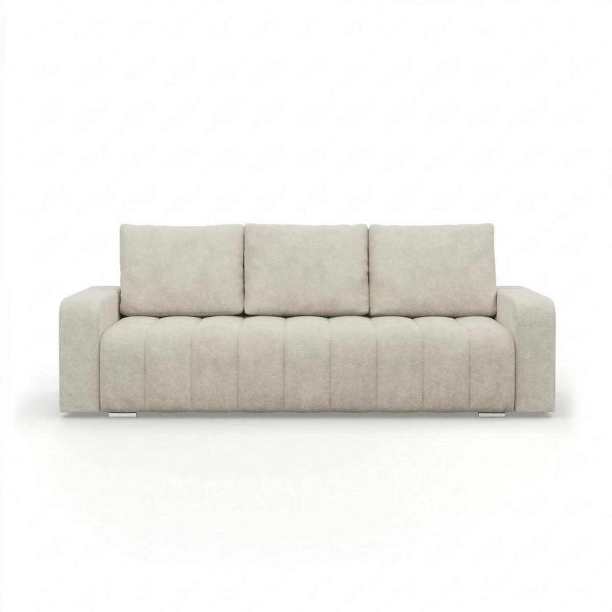 SOFA 3-SITZER MIT SCHLAFFUNKTION ABRIELLE Beige - Beige, Textil (97/87/227cm) - Mebligo