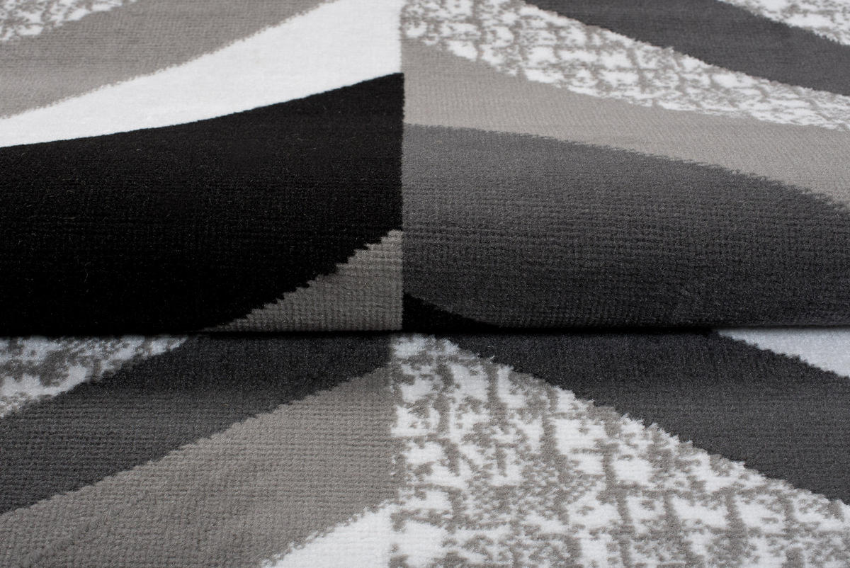 TEPPICH MAYA Grau Streifen Gestreift Meliert 220/300 cm - Grau, Textil (220/300cm) - Tapiso
