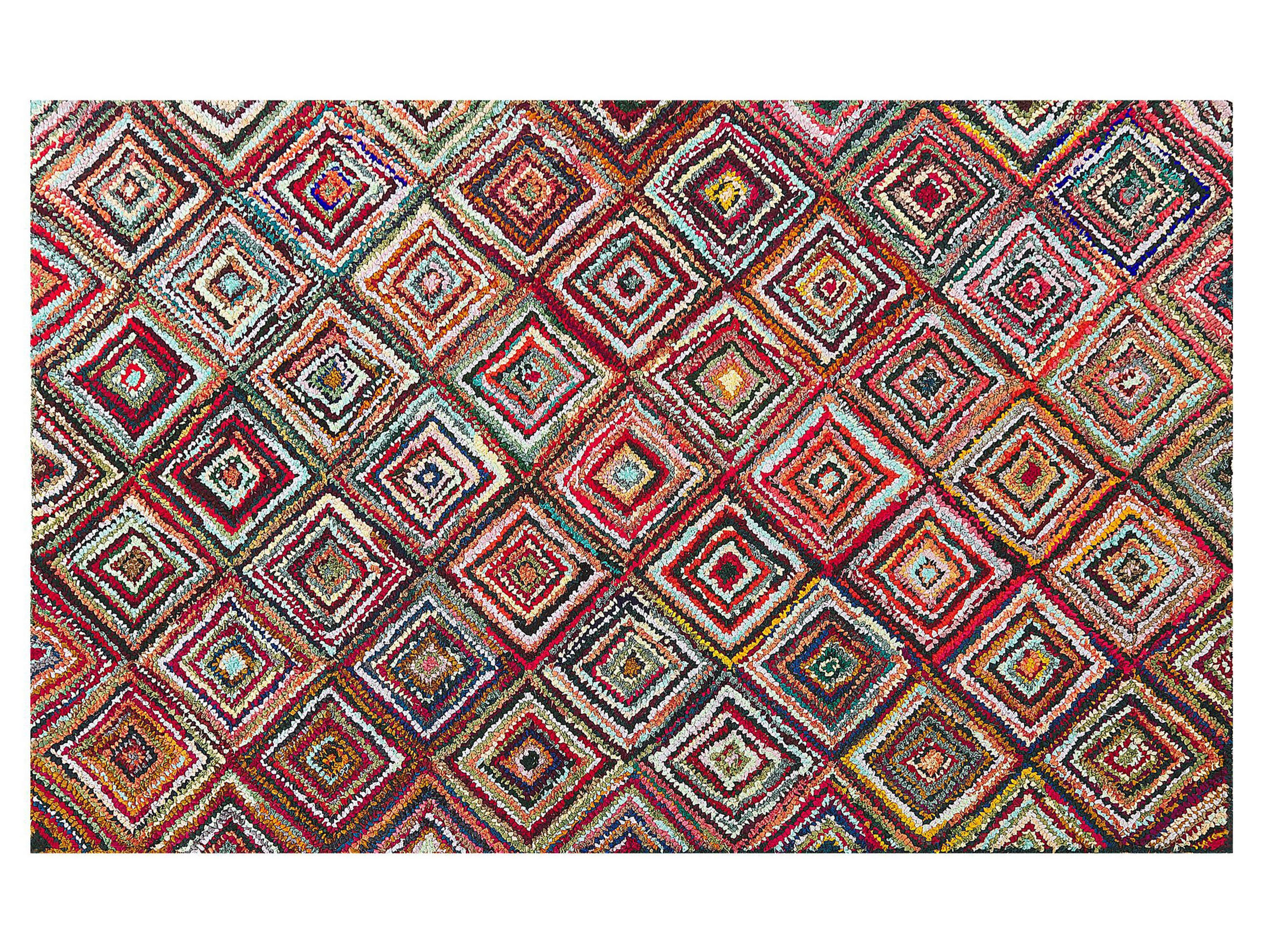 TEPPICH geflochten Kaiseri 200/140 cm - Multicolor, Textil (140/200cm) - Beliani