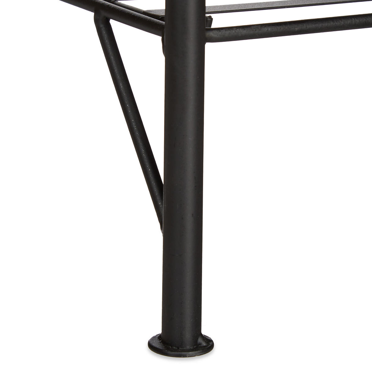 BLUMENREGAL - Schwarz, Metall (44/157/24cm) - Relaxdays