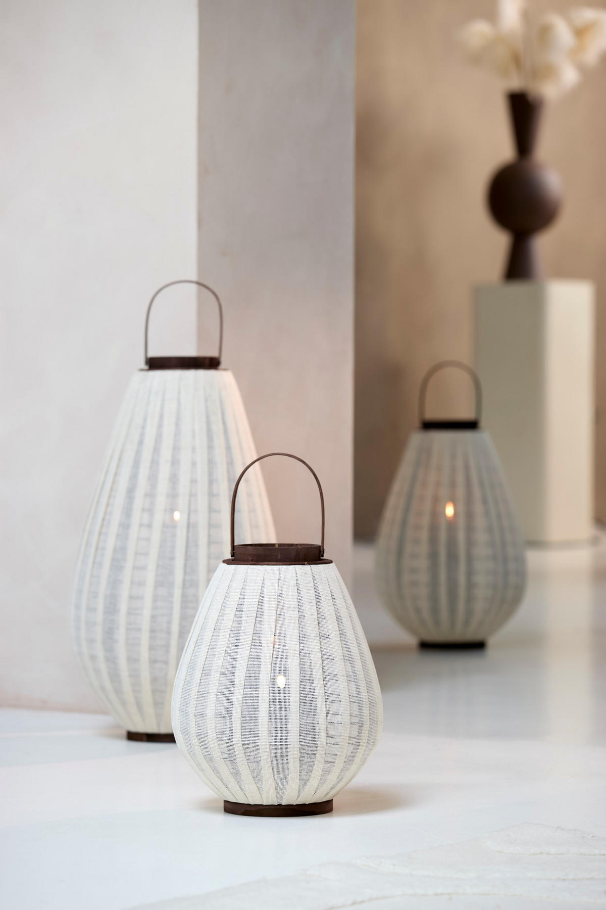 WINDLICHT Dazio Braun Ø36/55 cm - Braun, Holz (36/55/36cm) - Light & Living