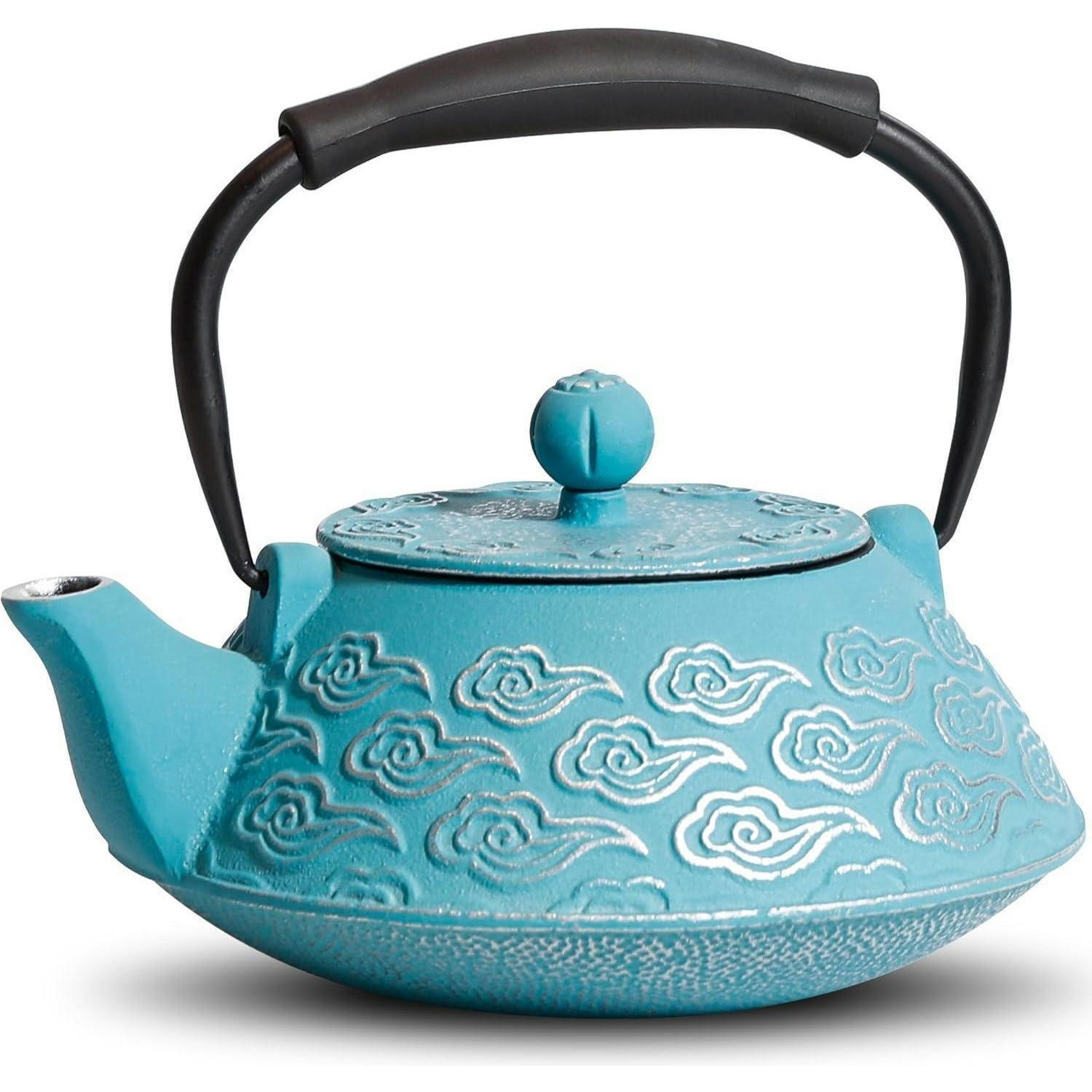 TEEKANNE aus Gusseisen 800 ml Himmelblau - Türkis, Metall (9/7.5cm)