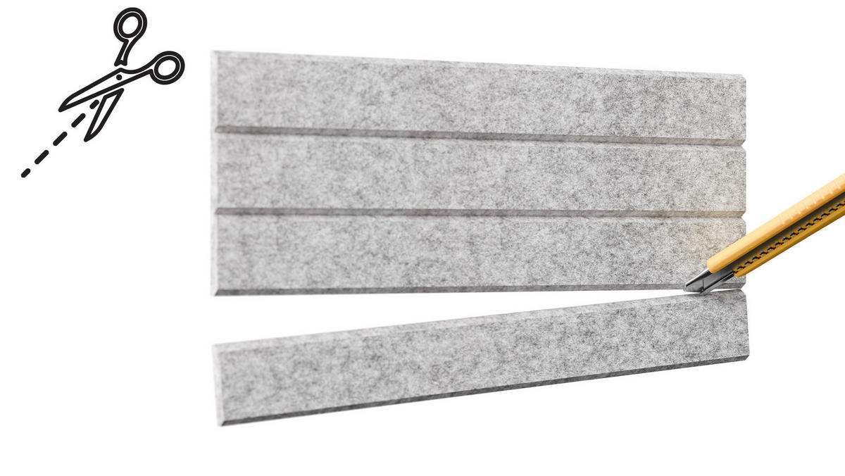 FILZ-WANDPANEELE 120x80 cm grau - Grau, Textil (120/80/1cm) - ALLboards