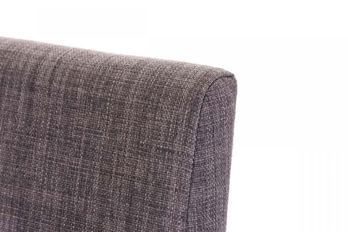 BARHOCKER 2er Set Stoff Grau - Schwarz/Grau, Textil/Metall (42/86/44cm) - CLP