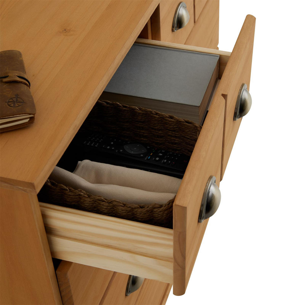 APOTHEKERKOMMODE COLMAR - Kieferfarben, Holz (92/80/39cm) - IDIMEX