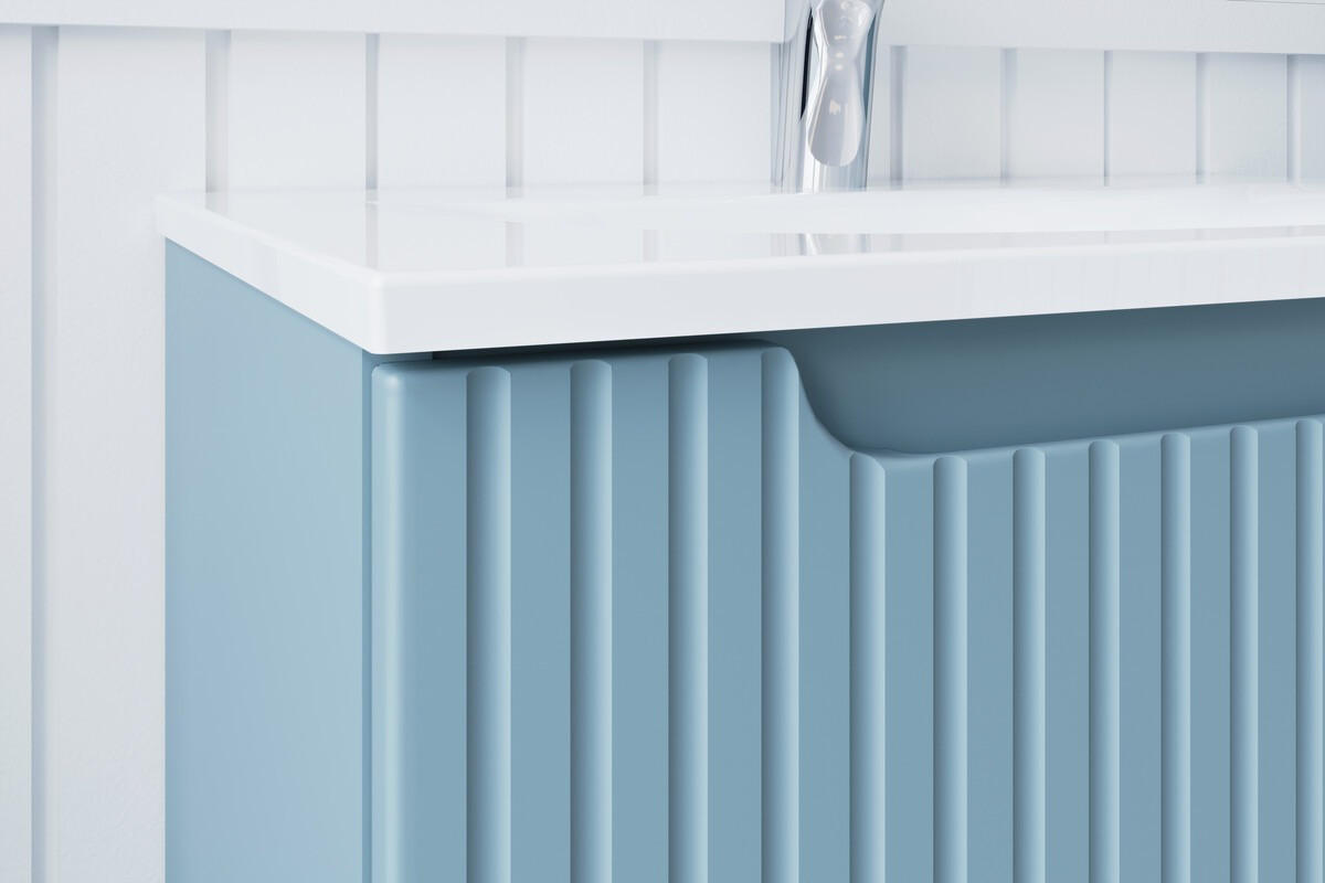 WASCHBECKENUNTERSCHRANK 120 cm 3 Teile - Nova Denim N BM380 in Denim - Dunkelblau, Holz (120/59.2/40cm)