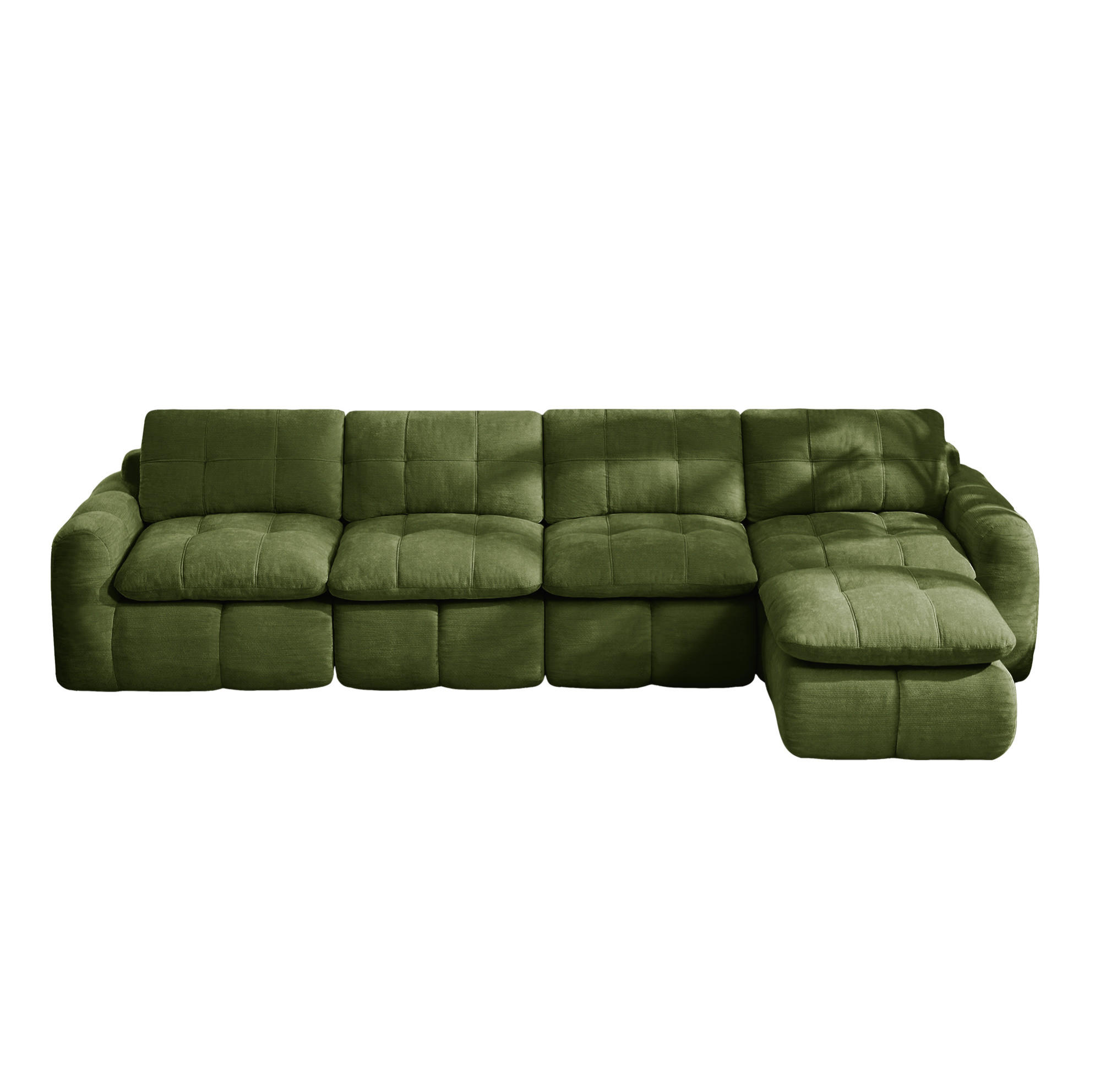 Flora Grace Ecksofa Grün 334x160 cm