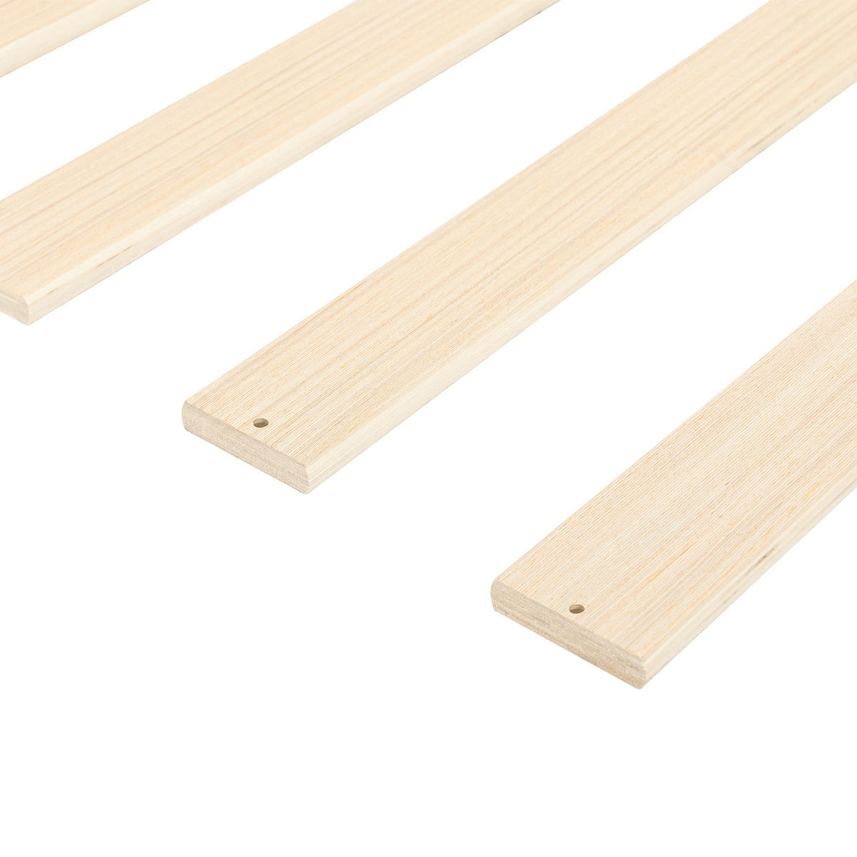BETT mit Lattenrost 160/200 cm Hellbraun Wizernes - Hellbraun, Holzwerkstoff (160/200cm) - Beliani