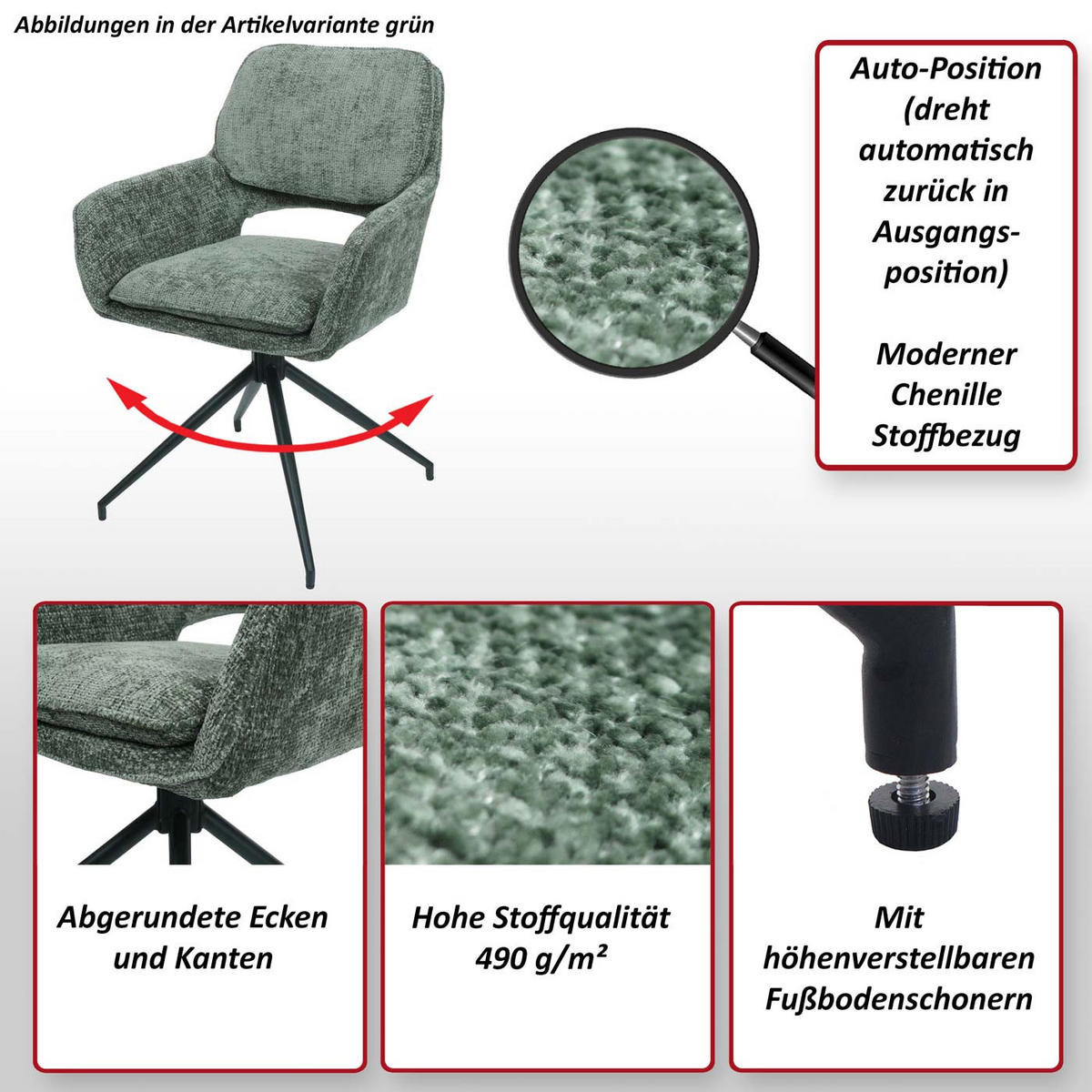 ESSZIMMERSTUHL Orange 2er-Set - Currygelb/Orange, Textil (57/86/61cm) - MCW