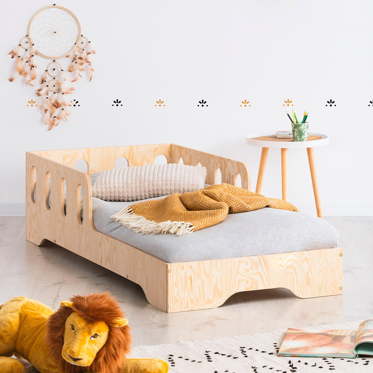 POSTEL 90/190 Tom Přírodní dřevo - hnědá, dřevo (90/190cm) - Petits-meubles