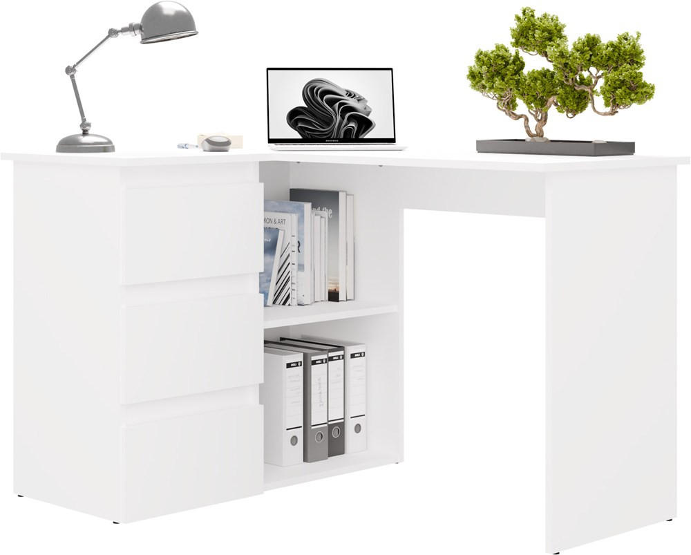 SCHREIBTISCH Weiß 120/75/49 - Weiß, Holzwerkstoff (49/120/75cm) - RAUMHIRSCH FURNITURE