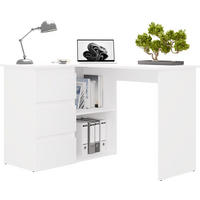 SCHREIBTISCH Weiß 120/75/49 - Weiß, Holzwerkstoff (49/120/75cm) - RAUMHIRSCH FURNITURE