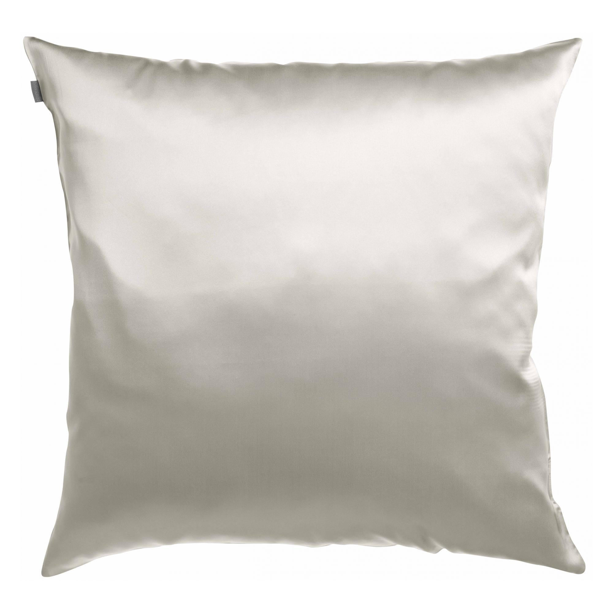 KOPFKISSENBEZUG Ashley perlweiß 65 x 65 cm - Hellgrau, Textil (65/65cm) - Vivaraise