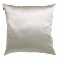 KOPFKISSENBEZUG Ashley perlweiß 65 x 65 cm - Hellgrau, Textil (65/65cm) - Vivaraise