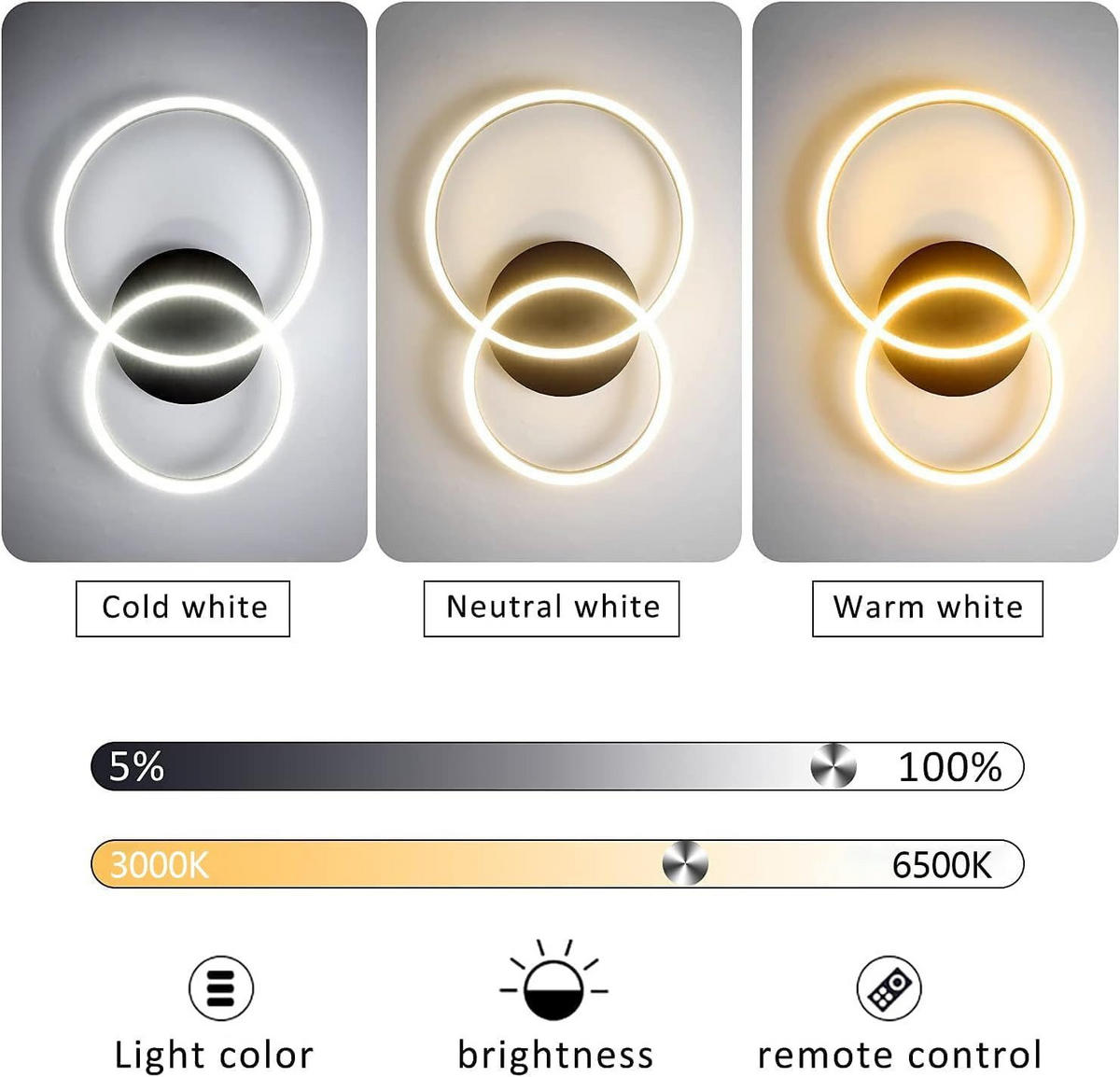 LED-DECKENLEUCHTE Puls 59/40/12 cm - Schwarz, Metall (59/40/12cm) - Nettlife
