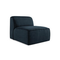 SOFAELEMENT Strukturstoff Blau - Blau/Schwarz, Holzwerkstoff/Kunststoff (80/70/102cm) - Makamii