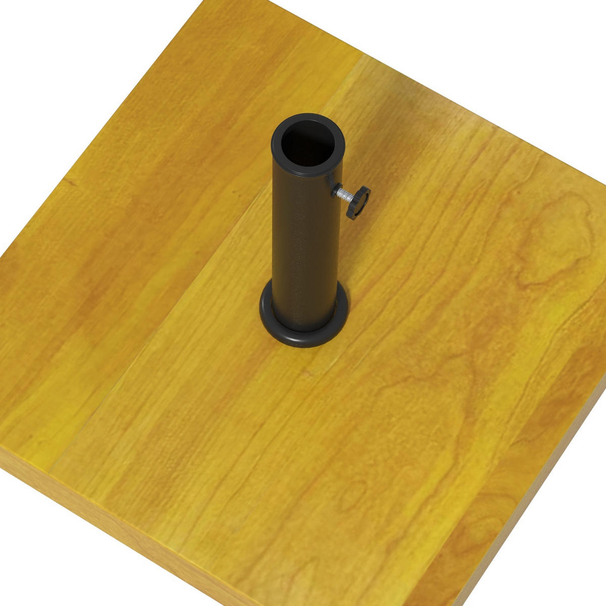 SCHIRMSTÄNDER Grau 45/45/36,5 cm - Gelb, Metall (45/45cm) - PANGIVO