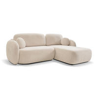ECKSOFA Olena - Creme (Abriamo 3) - Creme, Holzwerkstoff (248/174cm)