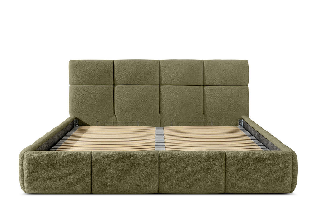 POLSTERBETT ALTOS, grün - Grün, Holz/Holzwerkstoff (180/200cm) - KONSIMO®