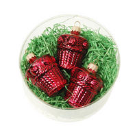 OSTERSET Rosenkörbe Rot 6cm (Glas / 3 Stk.) - Rot, Glas (4/6/4cm)