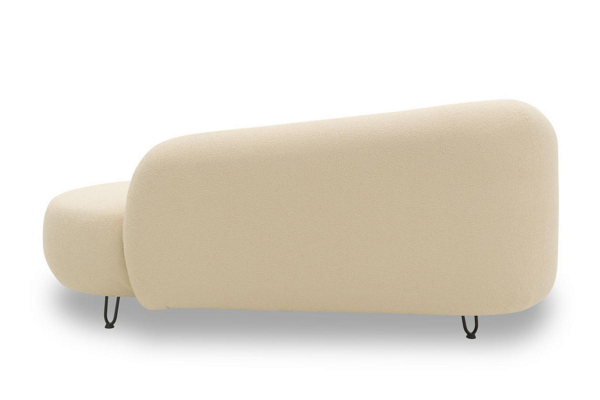 GARTENLOUNGE-SOFA 2-Sitzer Rechts Bratomila 177x79x105 Bezug in beige - Beige, Kunststoff (177/79/105cm) - 58aufmkessel