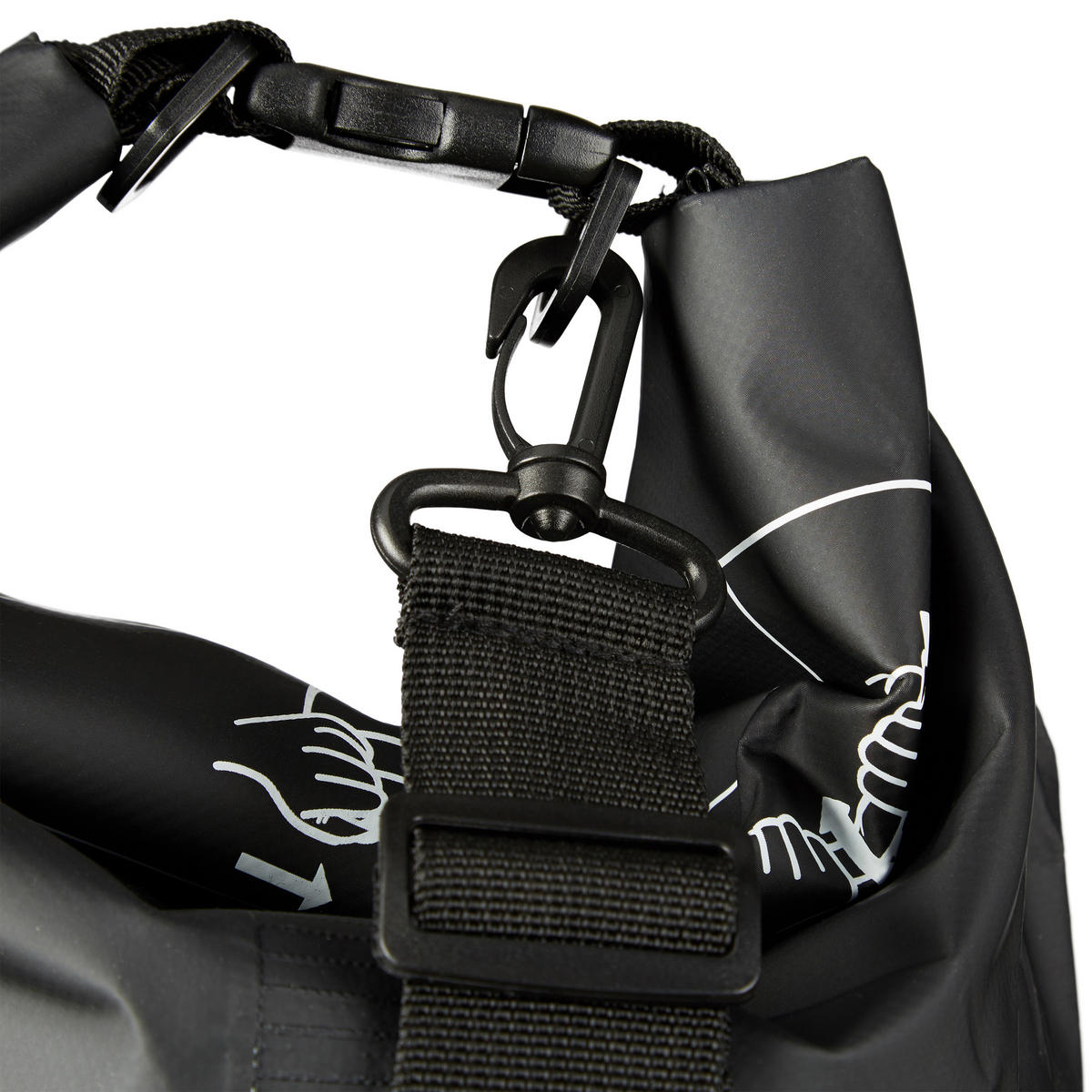 OCEAN Pack - Schwarz, Kunststoff (20/38/0.5cm) - Relaxdays