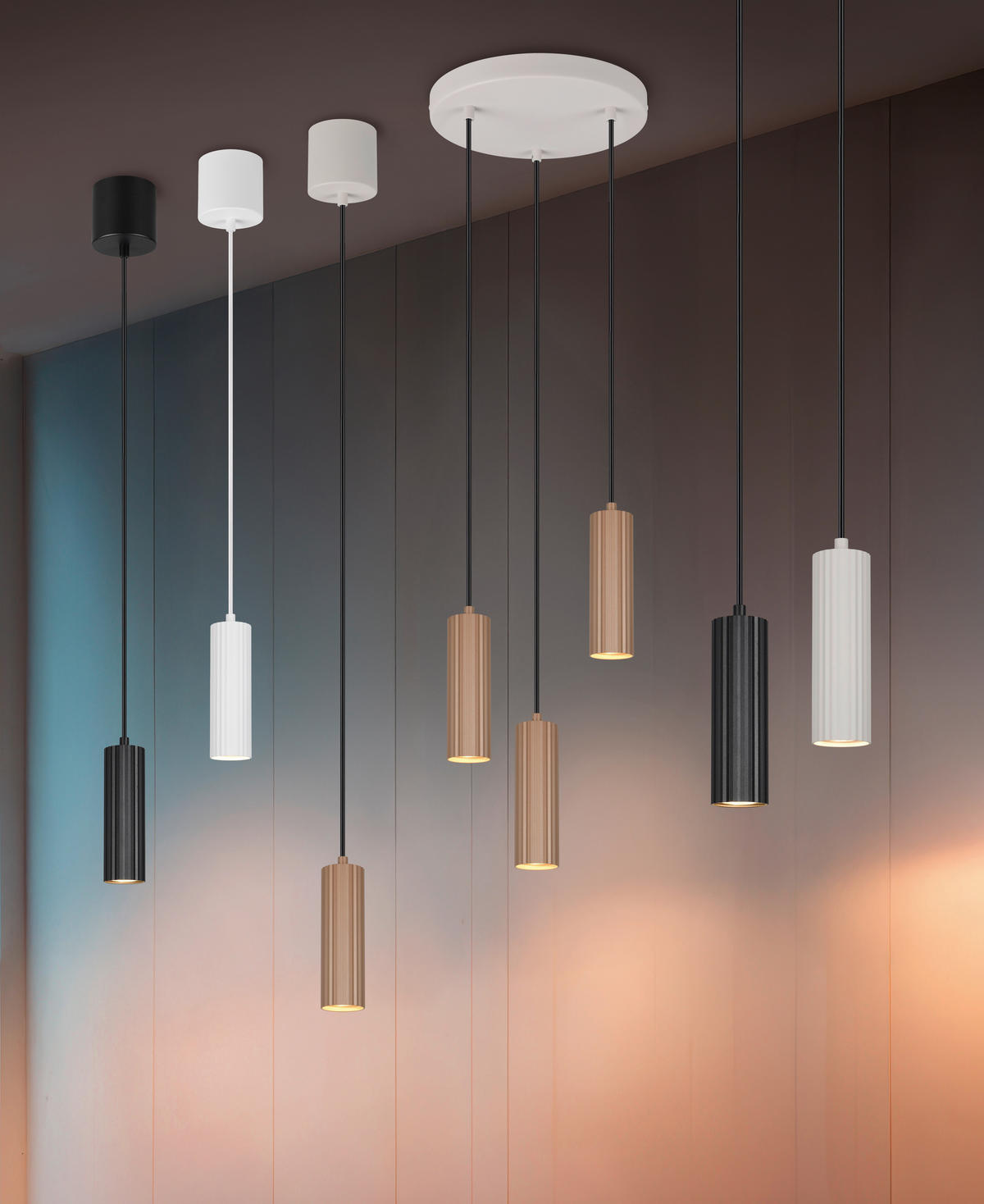 HÄNGELAMPE SOKA - Braun - 28/28/150 cm - Braun, Metall (28/28/150cm) - Trio Leuchten