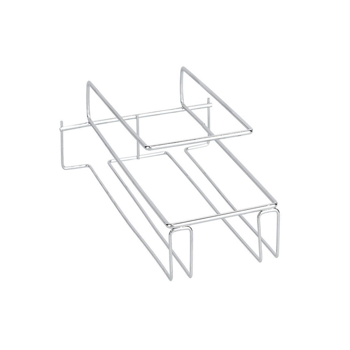 GLÄSERHALTER Regal - Transparent, Metall (28/7.5/18.5cm)