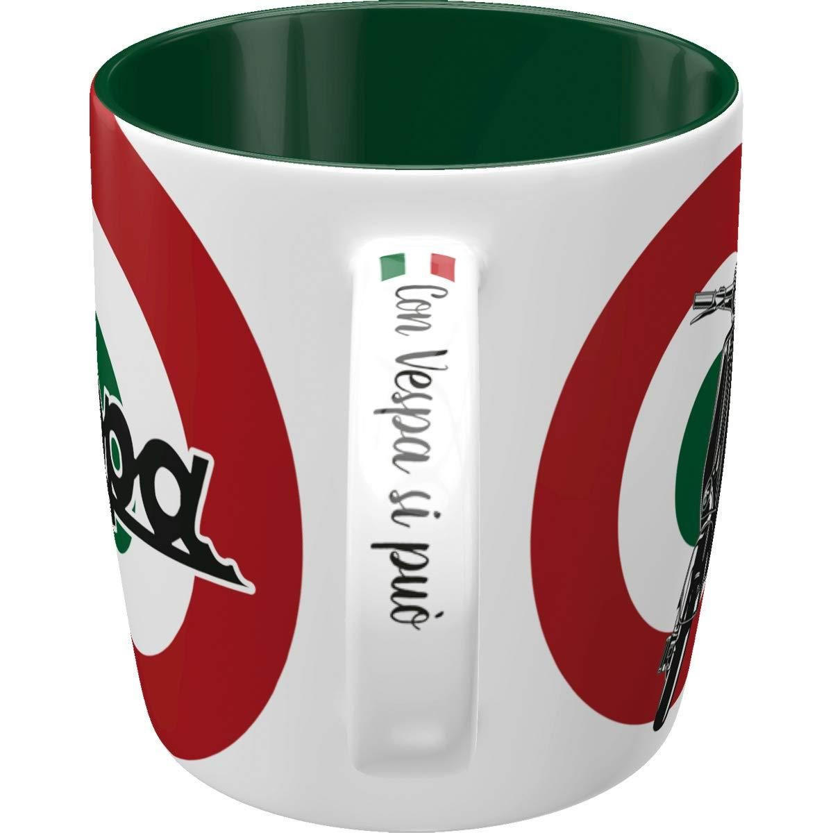 KAFFEETASSE 330 ml Vespa The Italian Classic - Multicolor, Keramik (0.33L) - Nostalgic-Art