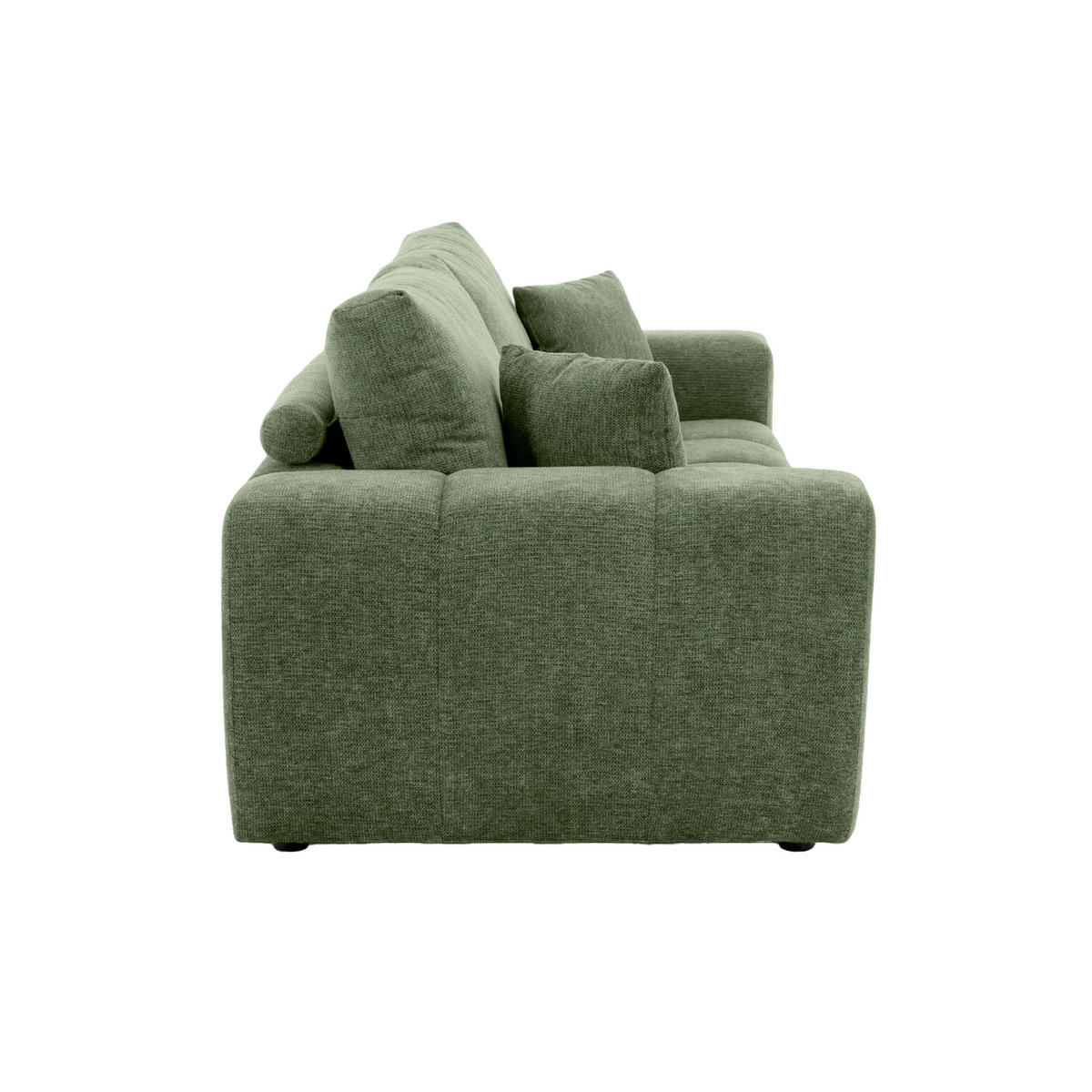 SOFA 3-Sitzer, Grün - Grün, Textil (100/90/238cm) - Oviala
