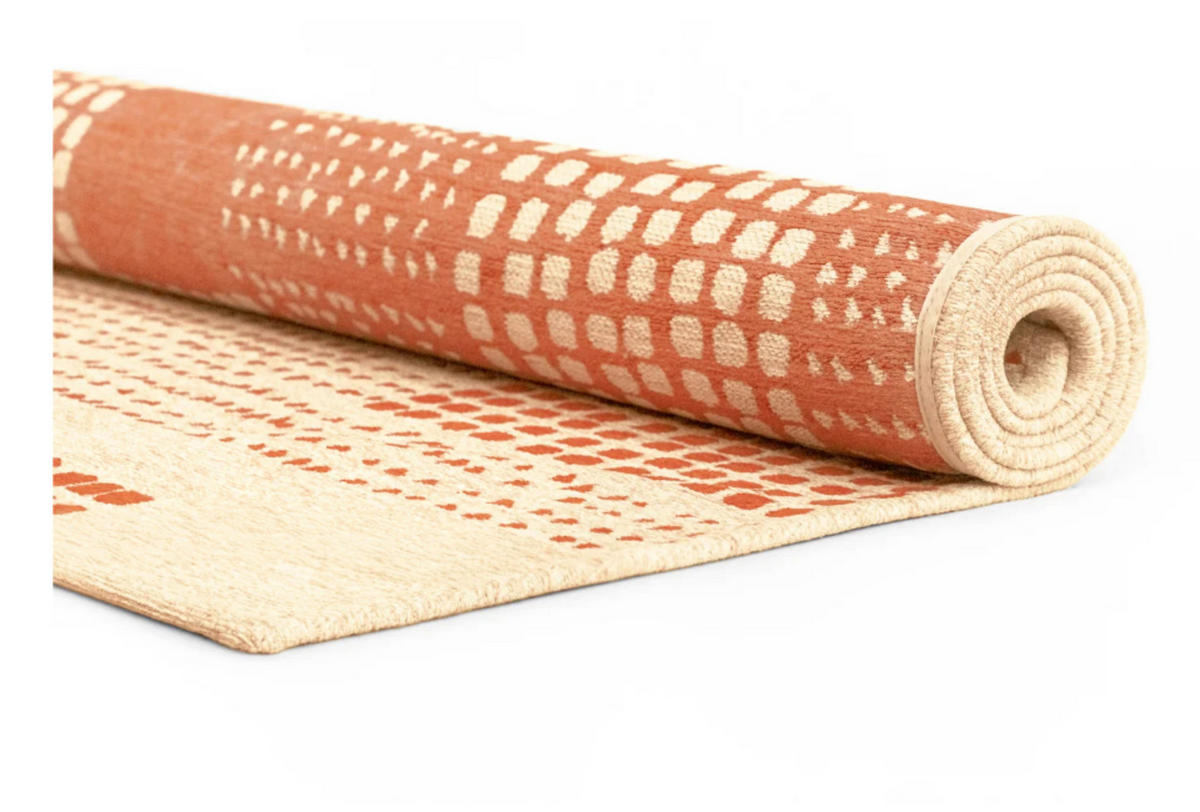 TEPPICH modern Flachgewebe TERRACE Orange 240 x 340 cm - Orange, Textil (240/340cm) - Novatrend