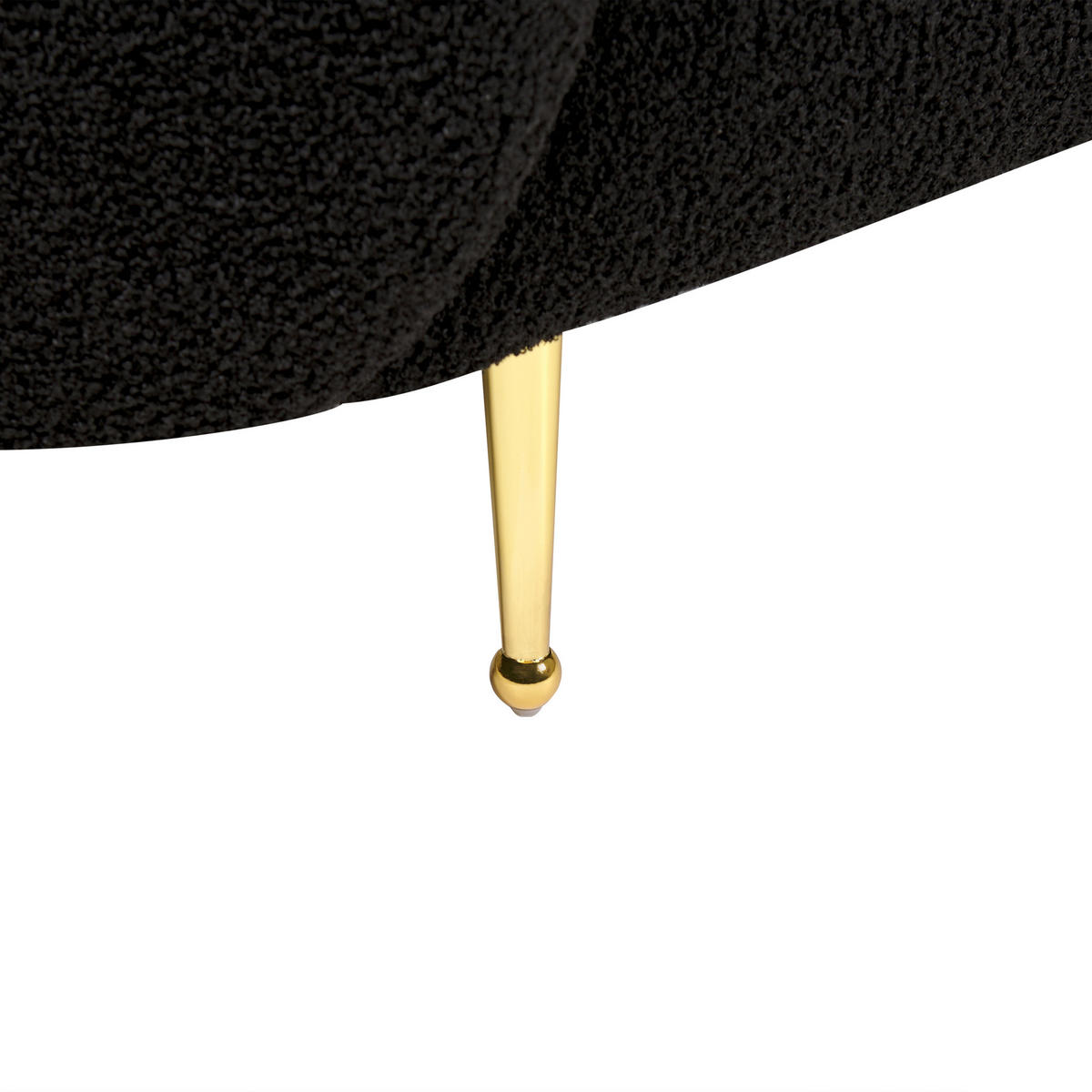 2-SITZER-SOFA Polyester Schwarz Loen - Schwarz, Textil (155/79/70cm) - Beliani