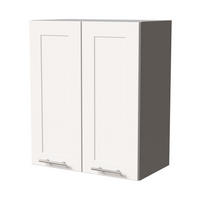 HÄNGESCHRANK Oslo W3/60 Grau / Weiß Matt 60 / 32,5 / 72cm - Weiß/Grau, Holz/Holzwerkstoff (60/72/32.5cm) - Feldmann-Wohnen
