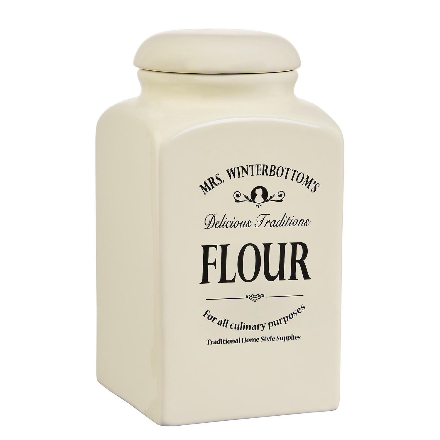 Butlers Mehldose Beige 11x11x11 cm