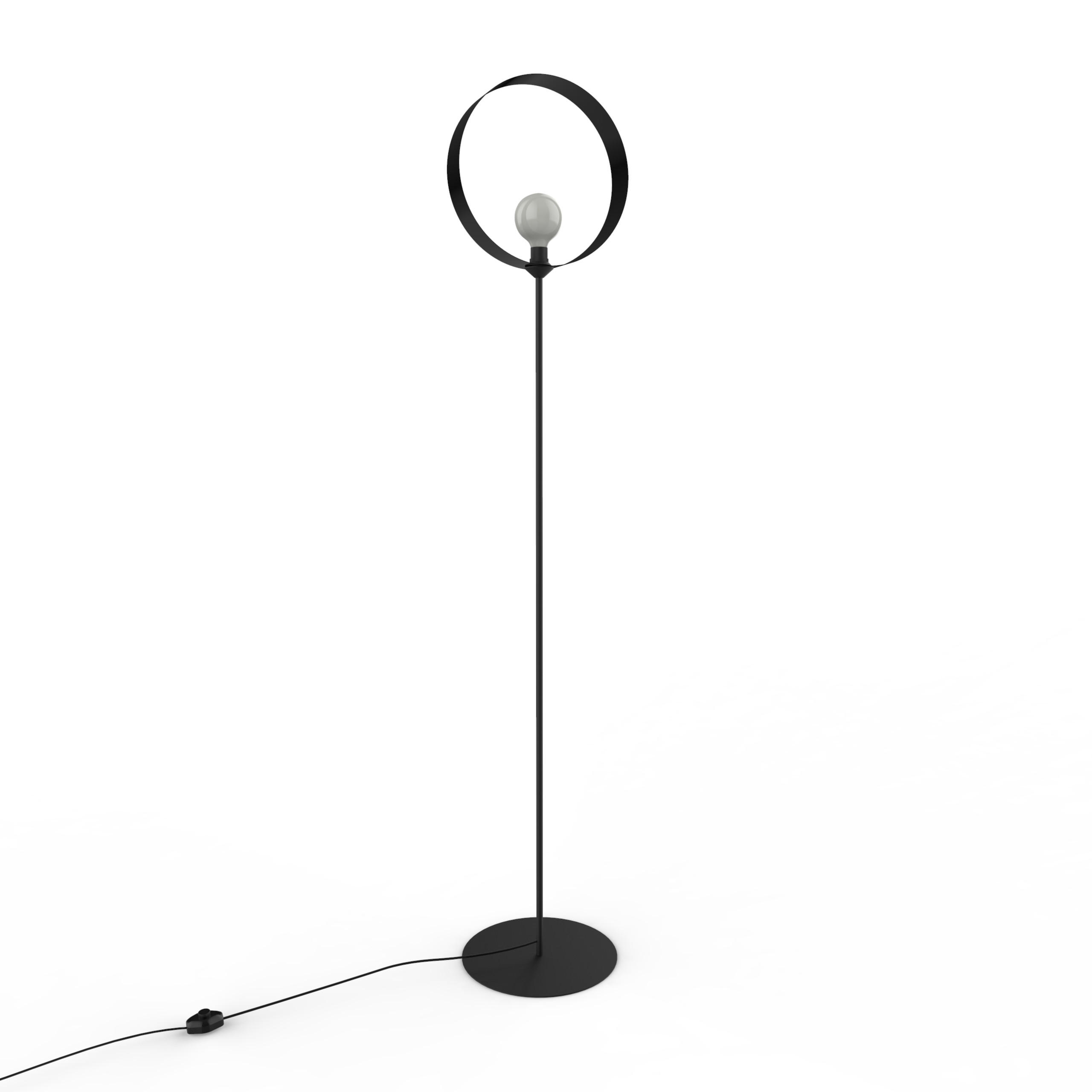STEHLEUCHTE - Schwarz, Metall (40/40/165cm) - Lumicom