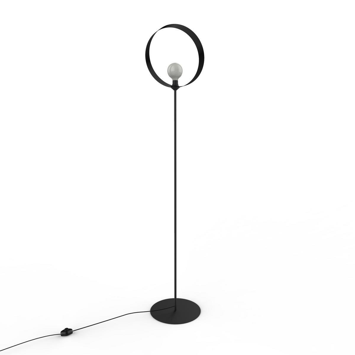STEHLEUCHTE - Schwarz, Metall (40/40/165cm) - Lumicom