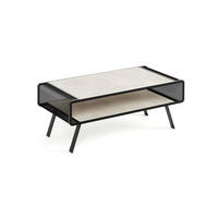 COUCHTISCH TORPE - Creme/Schwarz, Holzwerkstoff (60/121/45cm) - Meblini