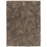 HOCHFLORTEPPICH Taupe 140 x 200 cm - Taupe, Kunststoff (140/200cm) - TT Home