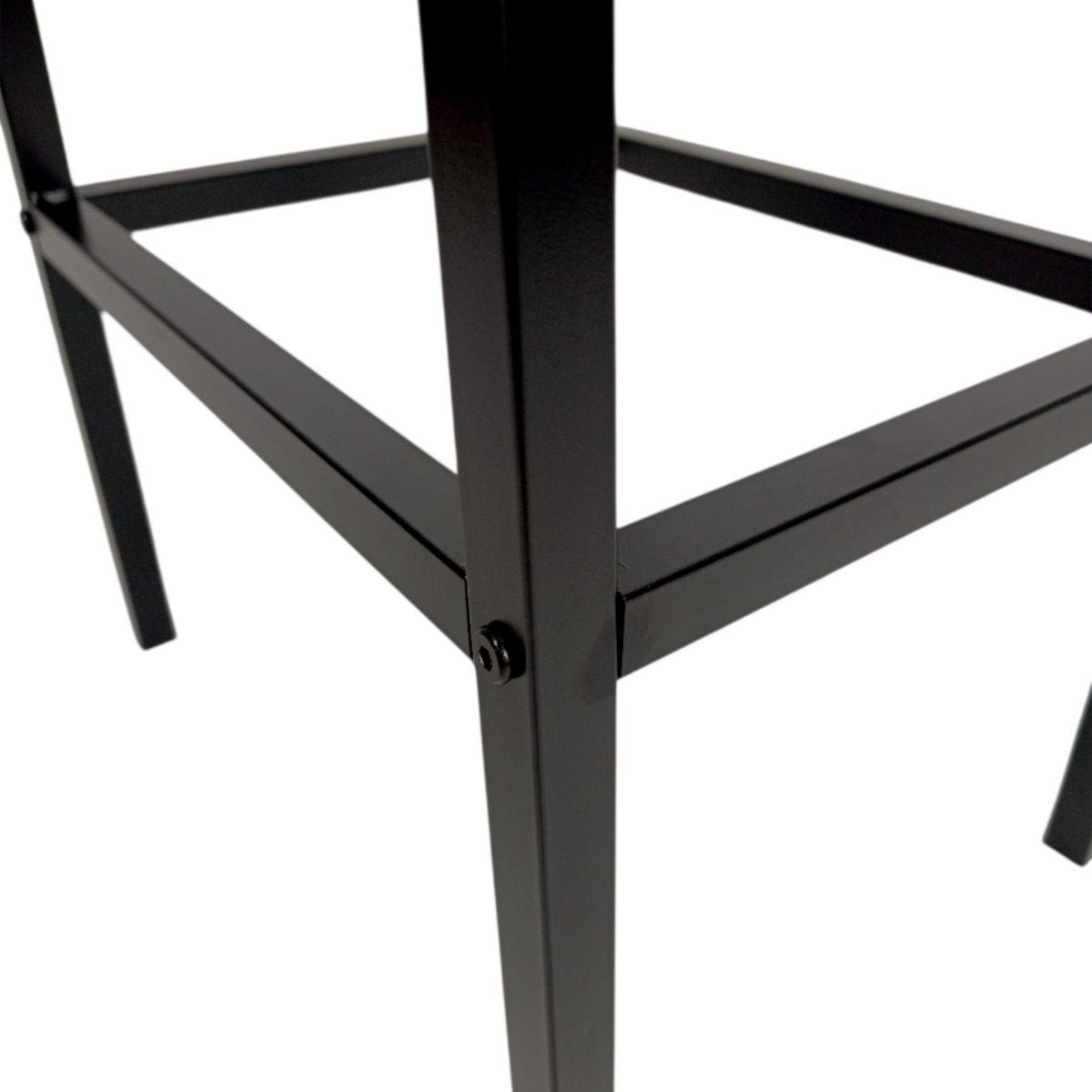 BARHOCKER Holzoptik Metall Eichefarben Schwarz 2-Er Set 90×40×29,5 cm - Eichefarben/Schwarz, Holzwerkstoff/Metall (30/90/40cm) - Begryf